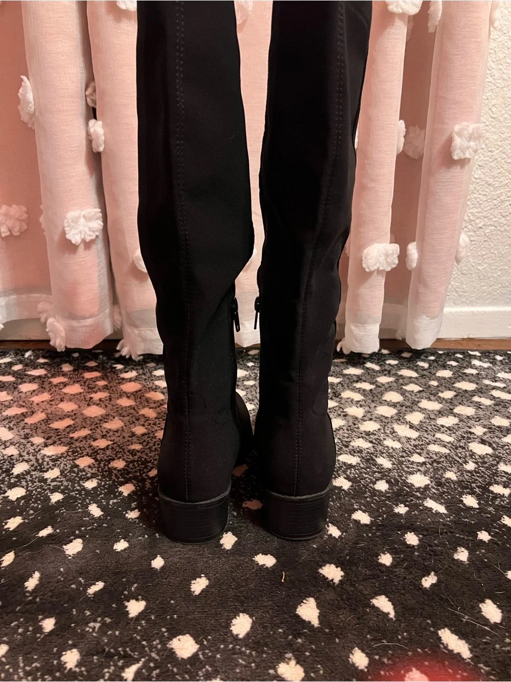 Unisa Suede Black Tall Women's Knee-High Boots